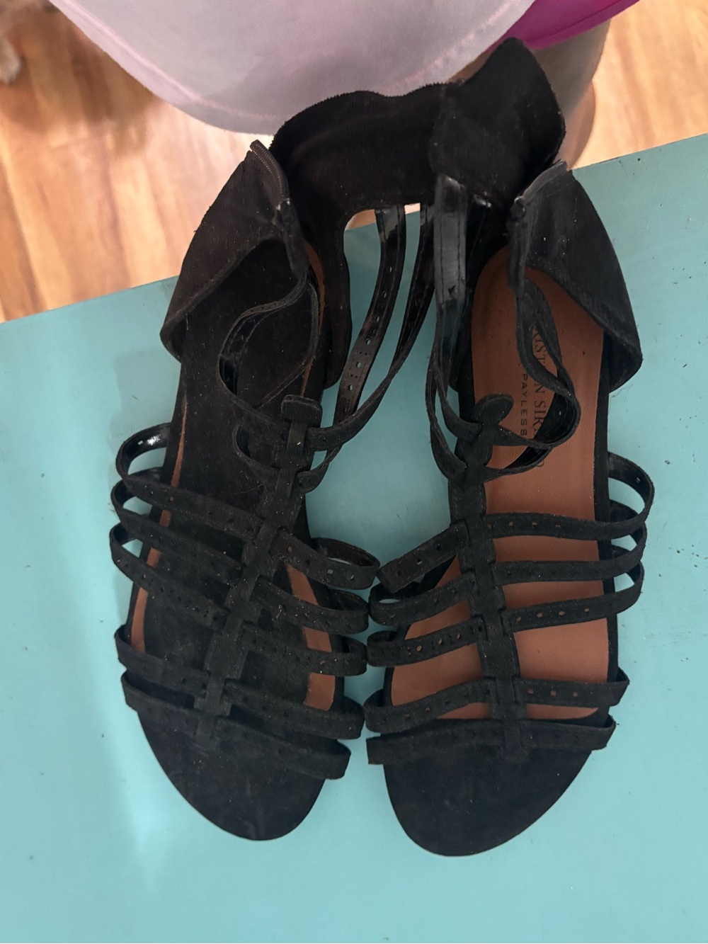 Black Strappy Women's Sandals - Unbranded